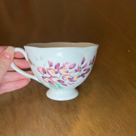 Lennox Butterfly Meadows Teacup and Saucer Set - Picture 3 of 8